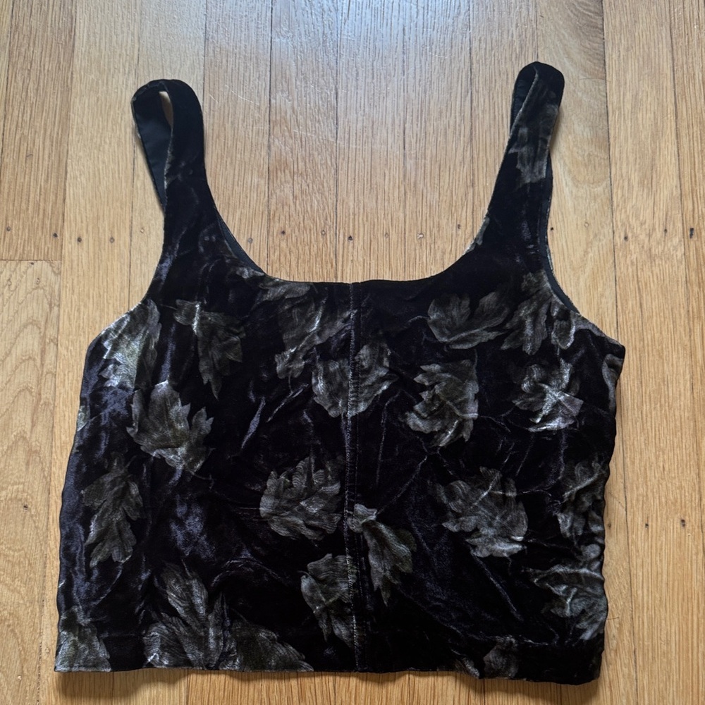 Vince Velvet Fallen Leaf Tank